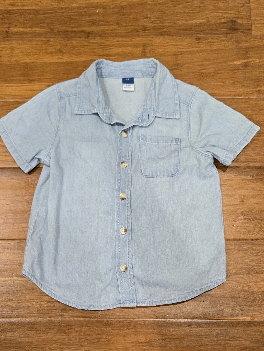 Old Navy Short Sleeve Button Down Toddler Shirt